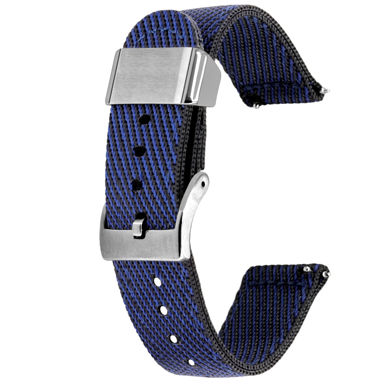 Kai Tian Cinturino Per Orologio In Tessuto Di Lino Con Supporto In Metallo – Multicolori 18/20/22/24mm Con Sgancio Rapido Per Uomo E Donna