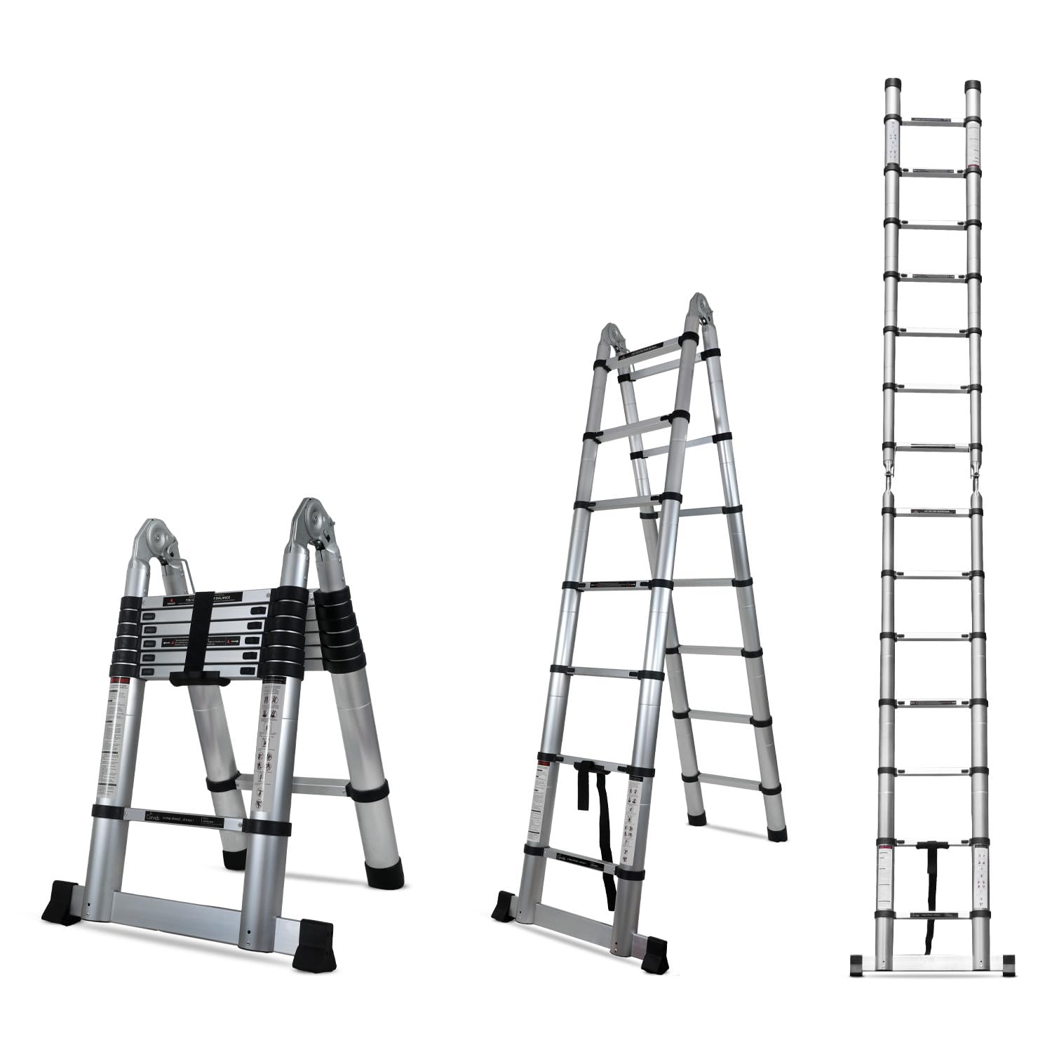 Corvids Portable and Compact 22 feet A Type Aluminium Telescopic Ladder with 16 Steps | 2-Year Warranty | for Household and Outdoor Use EN131 Certified (22 ft (6.6 m) - A Type) — Amazon image 13