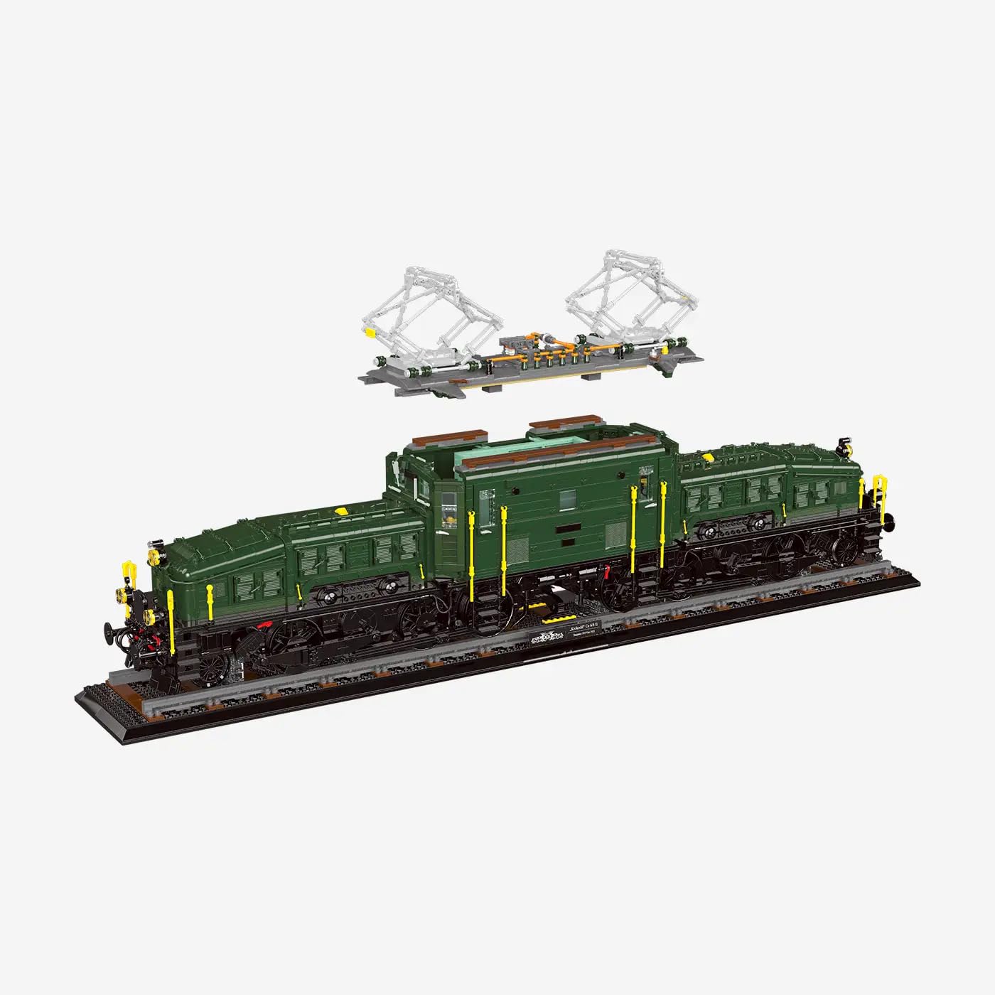 BlueBrixx Locomotiva a coccodrillo svizzero, 9225 mattoncini da costruzione