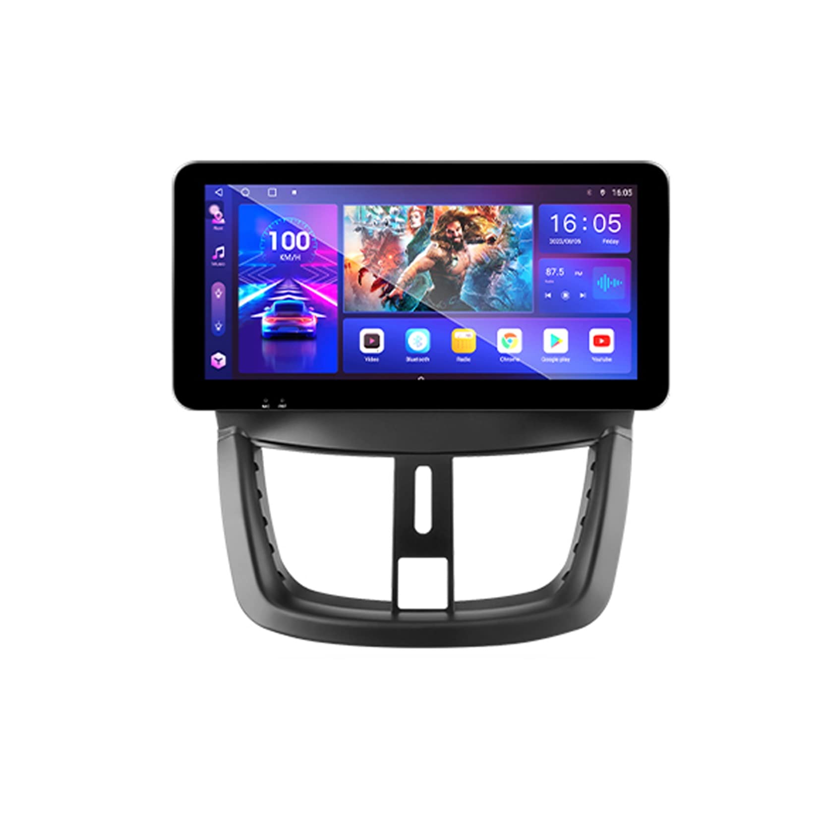 Autoradio Android 10 Peugeot 207 multimédia 2 Din GPS