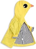 YOUNGER TREE Toddler Baby Boy Girl Duck Raincoat Cute Cartoon Hoodie Zipper Coat Outfit Yellow 3T