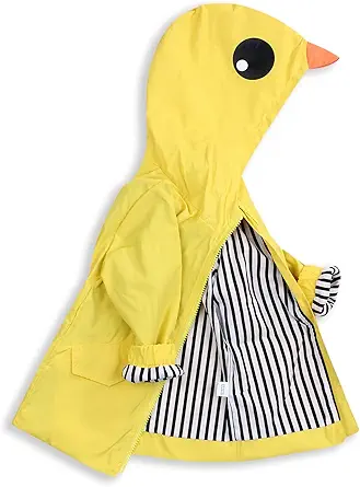 YOUNGER TREE Toddler Baby Boy Girl Duck Raincoat Cute Cartoon Hoodie Zipper Coat Outfit