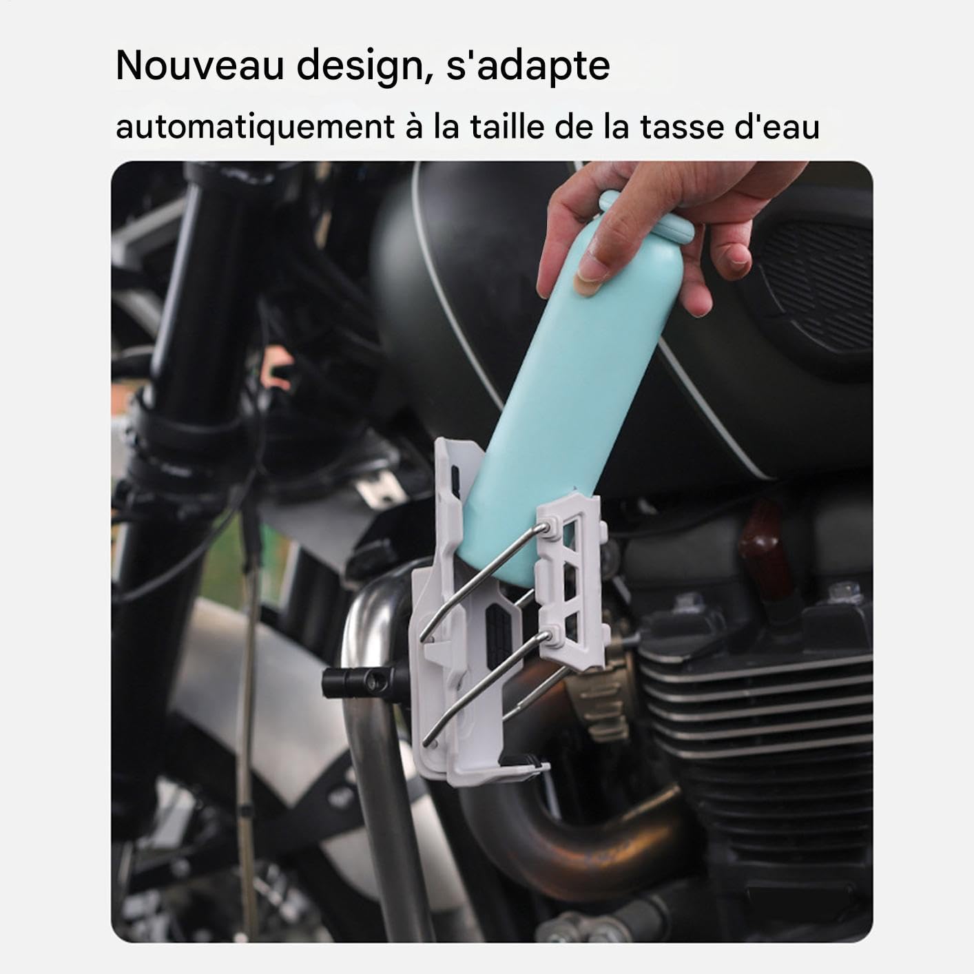Portaborracce Per Bicicletta Portabevande con Morsetto Automatico Adattivo | Portabicchieri Per Motocicletta Per Adulti Scooter Motocicletta Bici Da Strada E Mountain