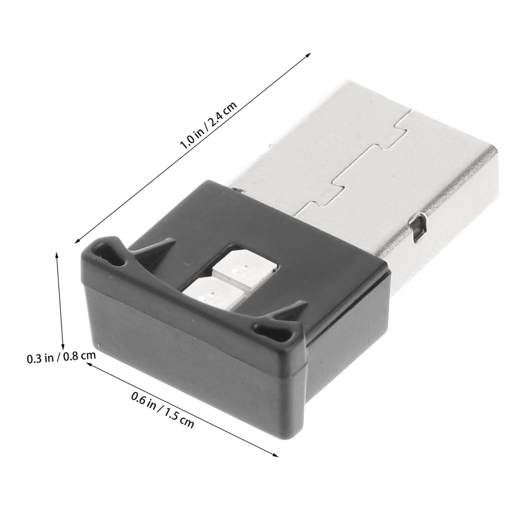 HEALLILY 2pcs Usb Led Night Light Brightness Color Ambient Lamp Portable Rgb Illumination for Home Travel Usb Light Automatic Sensor Activation