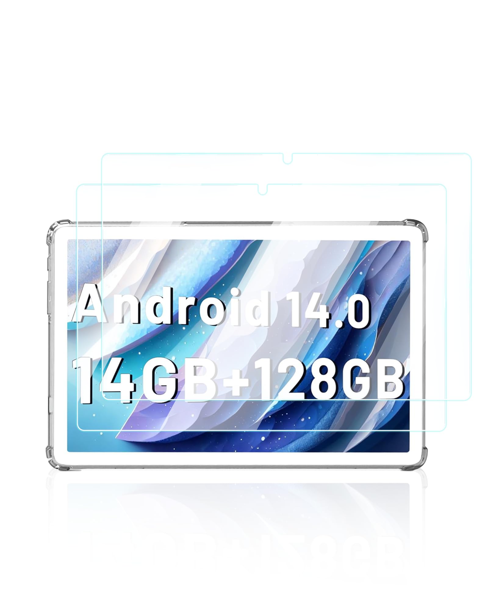 UYRUREL Screen Protector for KADYBE D106 2024 New Android 14 Tablet, 10 inch Tablet,Anti-Scratch 9H Hardness Touch Sensitive 2.5D Rounded Edges Bubble