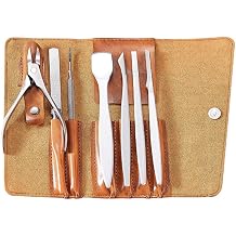 Pedicure Knife Set Ingrown Toenail Foot Care Tools Stainless Steel Nail Nippers Clipper Remover Kit For Feet Tools,7 pcs,A