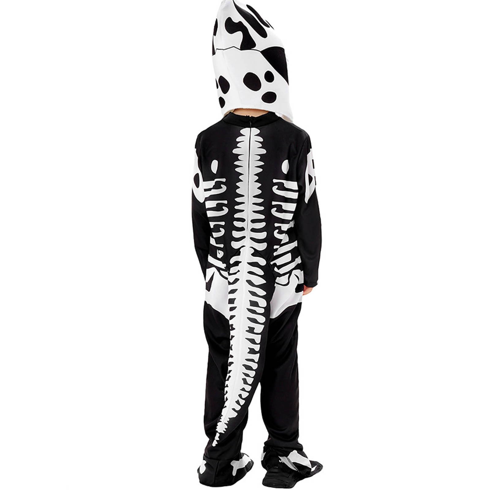 Costume Halloween Bambini - Costume di Halloween per bambini con tuta da scheletro di dinosauro costume spaventoso per feste spettacoli e travestimenti