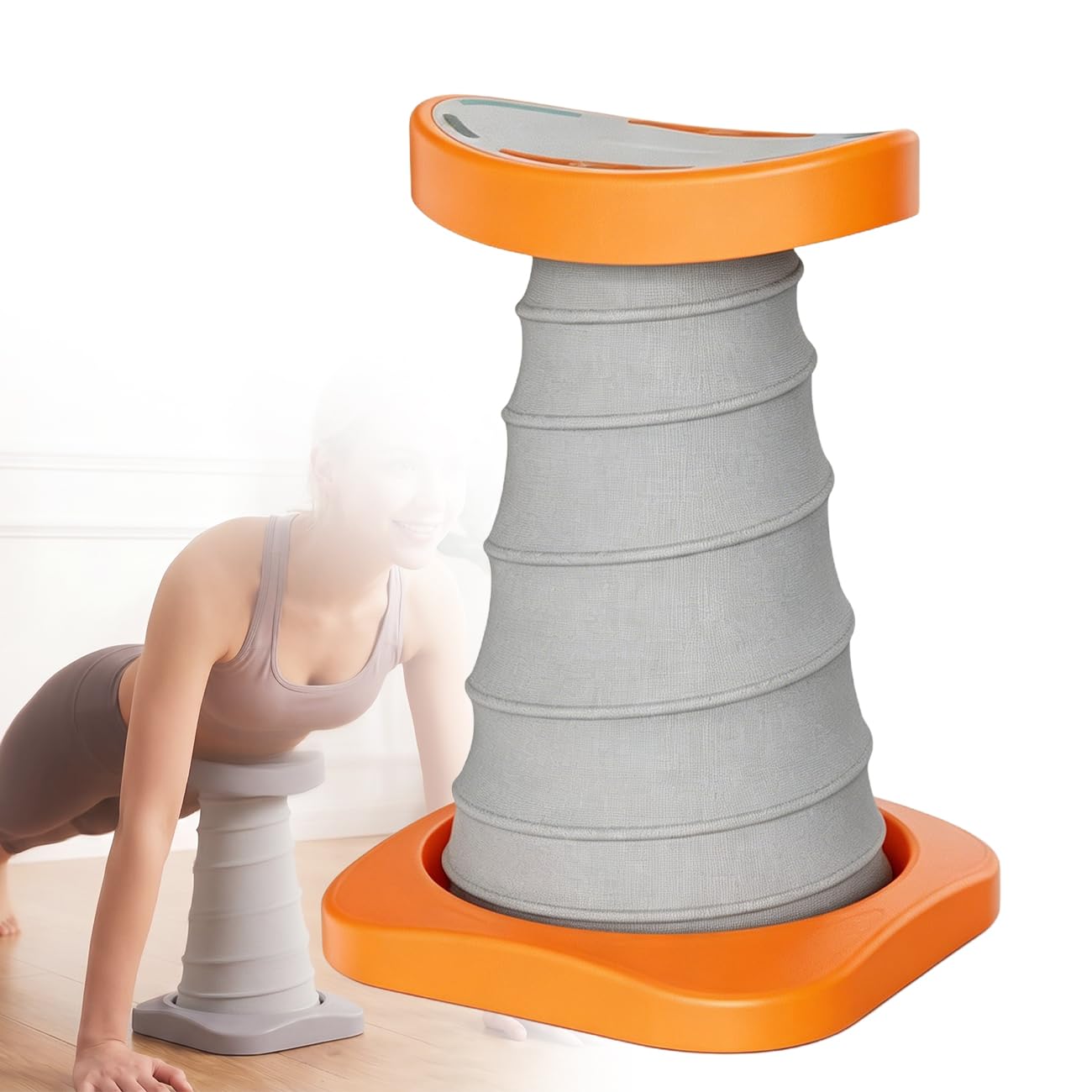 Attrezzo per Flessioni Attrezzature per Il Fitness Multifunzione Pieghevole A Casa Push-up Portatile, Utilizzato per Gli Uomini Donne Attrezzo per Addominali Orange,13.5 * 9.4 in
