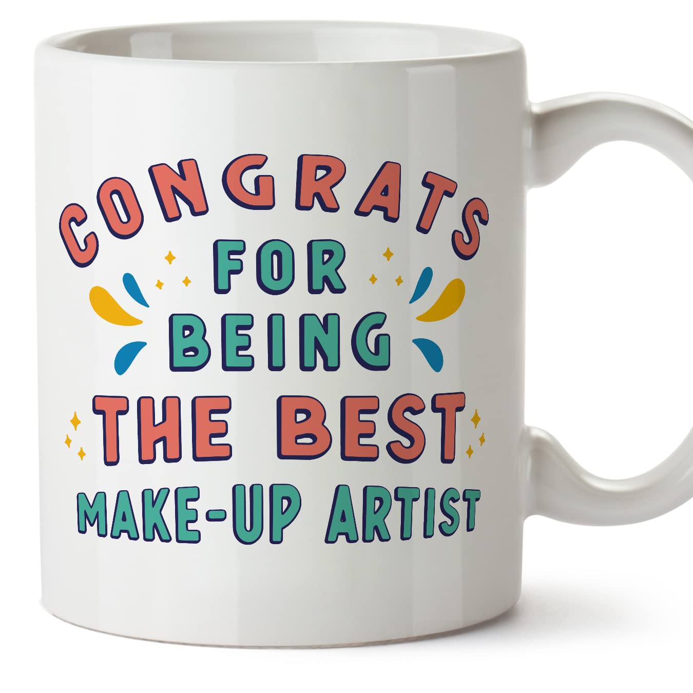 MUGFFINS Make-UP Artist Mug - in English - Congrats for Being The Best - Funny Gift for Colleagues - Ceramic 11oz Mug