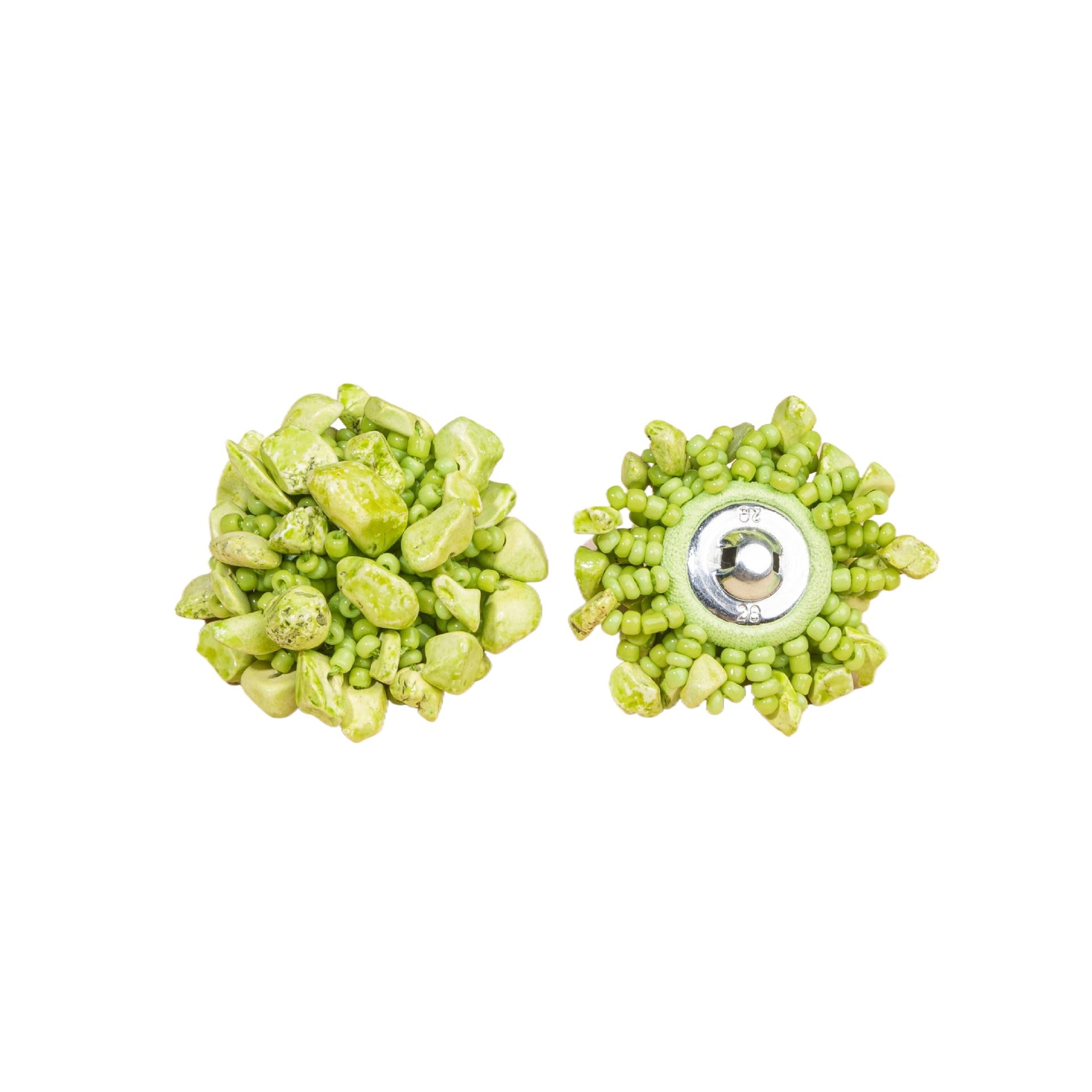 ROMDANTY Natural Stone Buttons, Handmade Irregular Design Embellished Buttons for Coats, Dresses, Suits, Sweaters – Unique Decorative Fasteners
