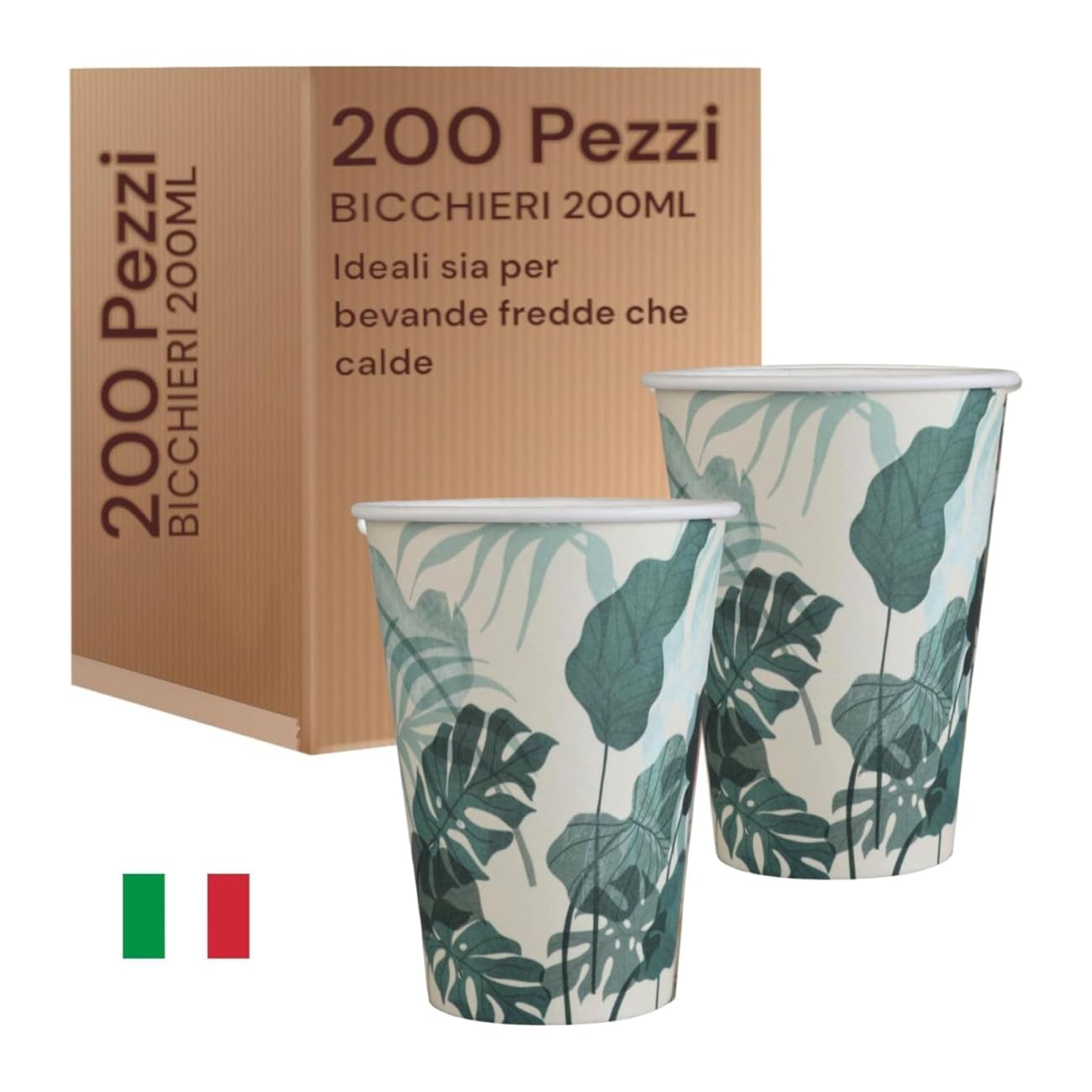 Bicchieri Di Carta 200ml Imbustati - 800 Pezzi, Plastic Free, Per Hotel E B&B - Foto 7