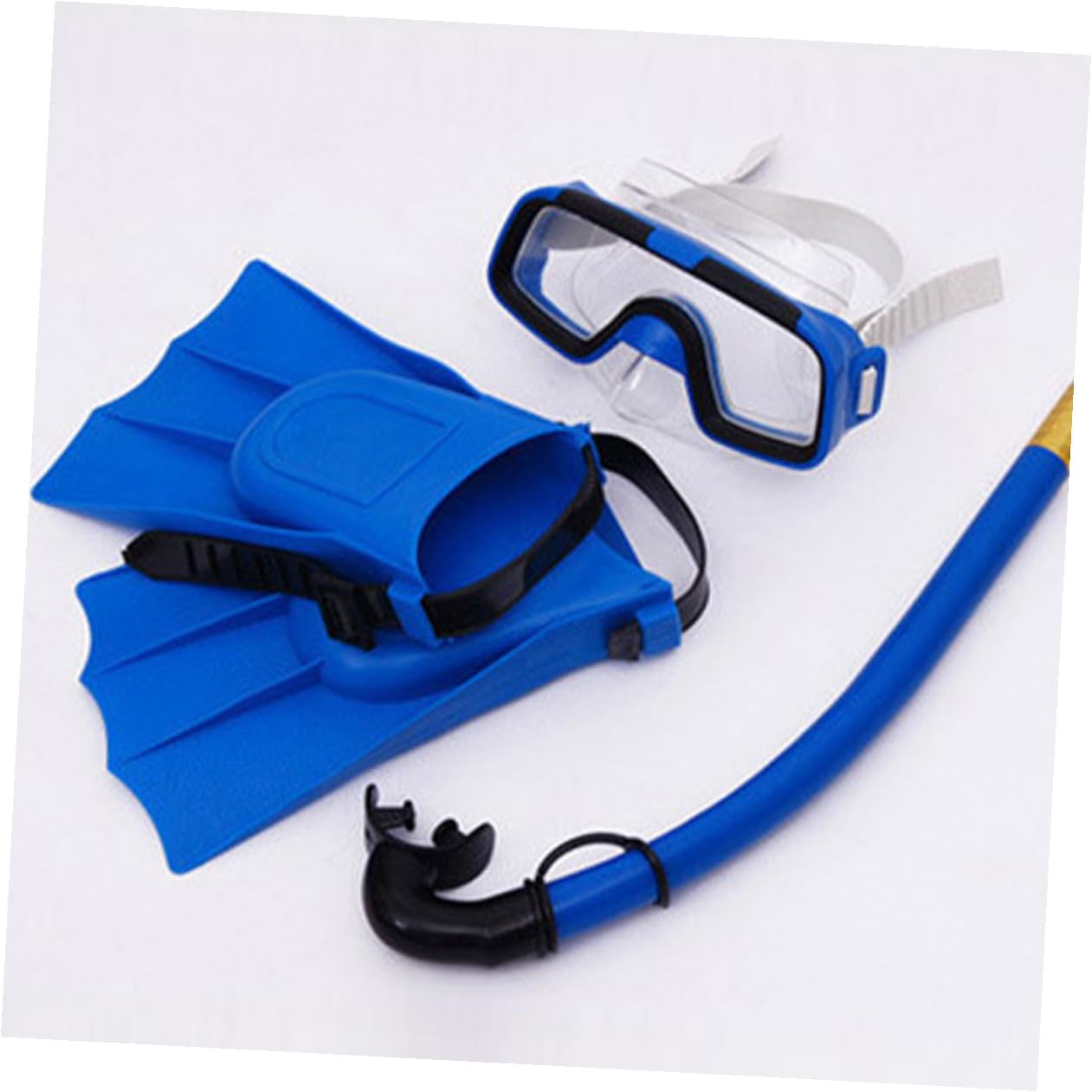Zerodeko Gafas De Buceo para Snorkel Compacto y Ligero Aletas Cortas para Nadar para Principiantes Incluye Máscara De Snorkel y Equipo De Duradero