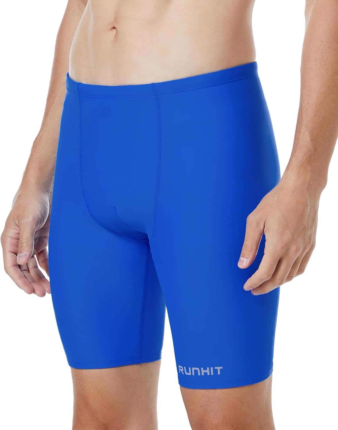 Runhit Men's Swim Jammers Competitive Swim Racing Team Swimsuit Quick Dry Athletic Swimming Shorts UPF 50+
