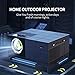 Imagen de OLSKFUH Proyector 1080 para Películas Al Aire Libre