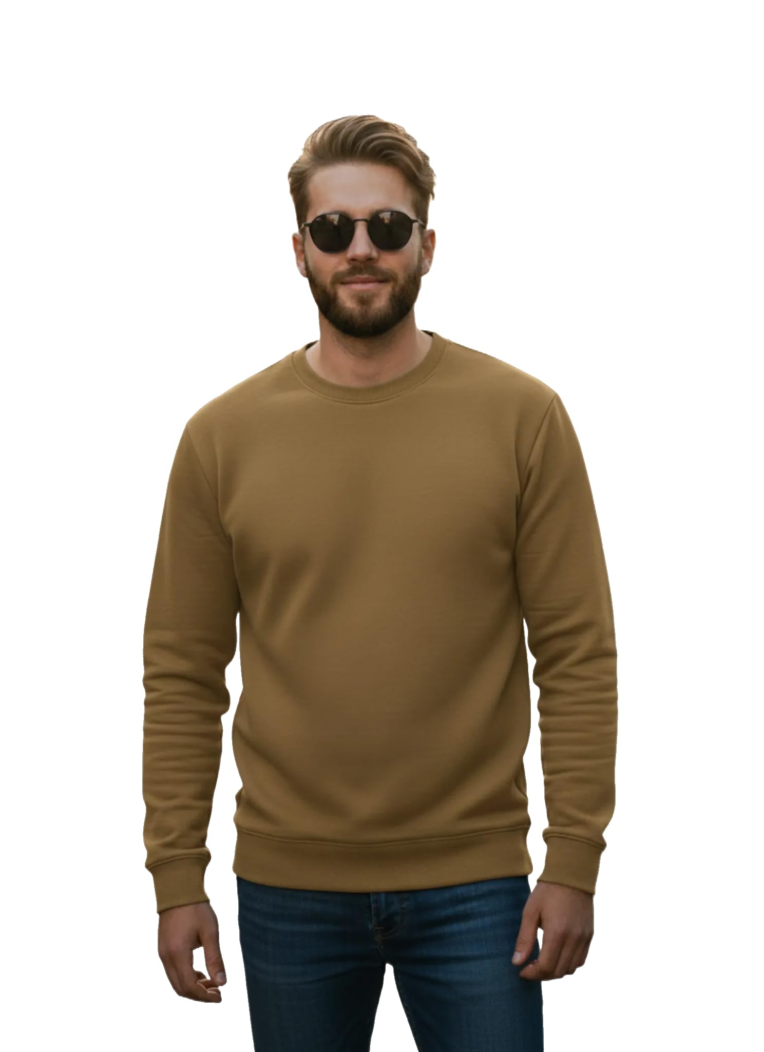 mack jonney Men Regular Fit Fleece ||Black||Round Neck Solid||Sweatshirt-JM3911-picture-23