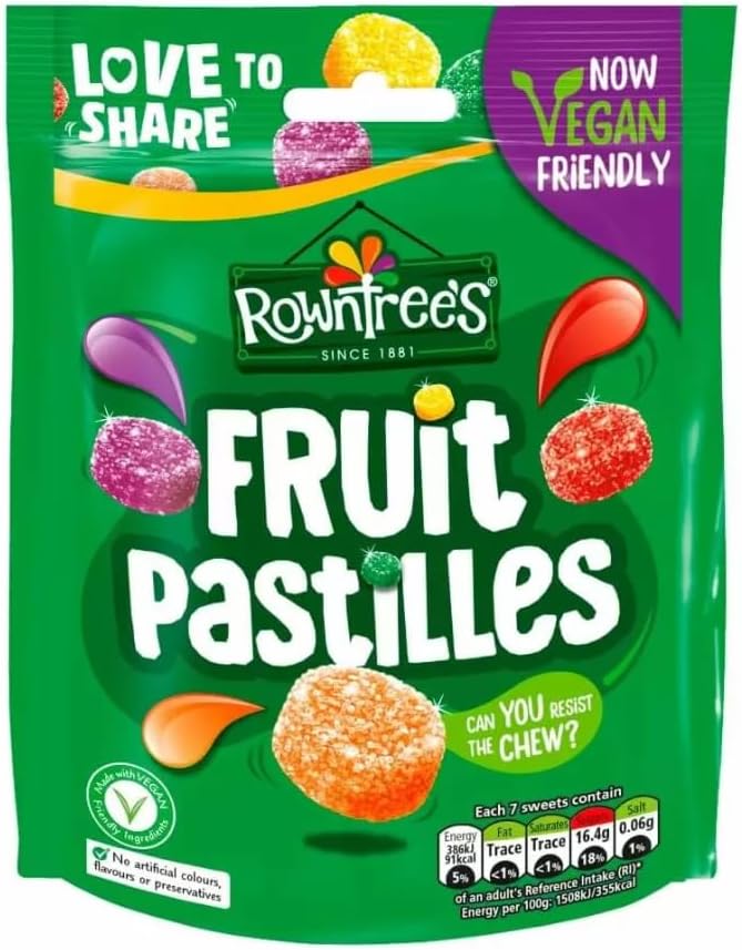 Ellies JelliesRowntree's Fruit Pastilles Sharing Pouch 143g x 6