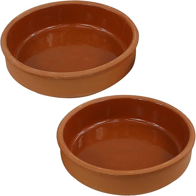 Large Terracotta Glazed Tapas Olive Bowls Cazuelas Food Spanish Serving Dishes