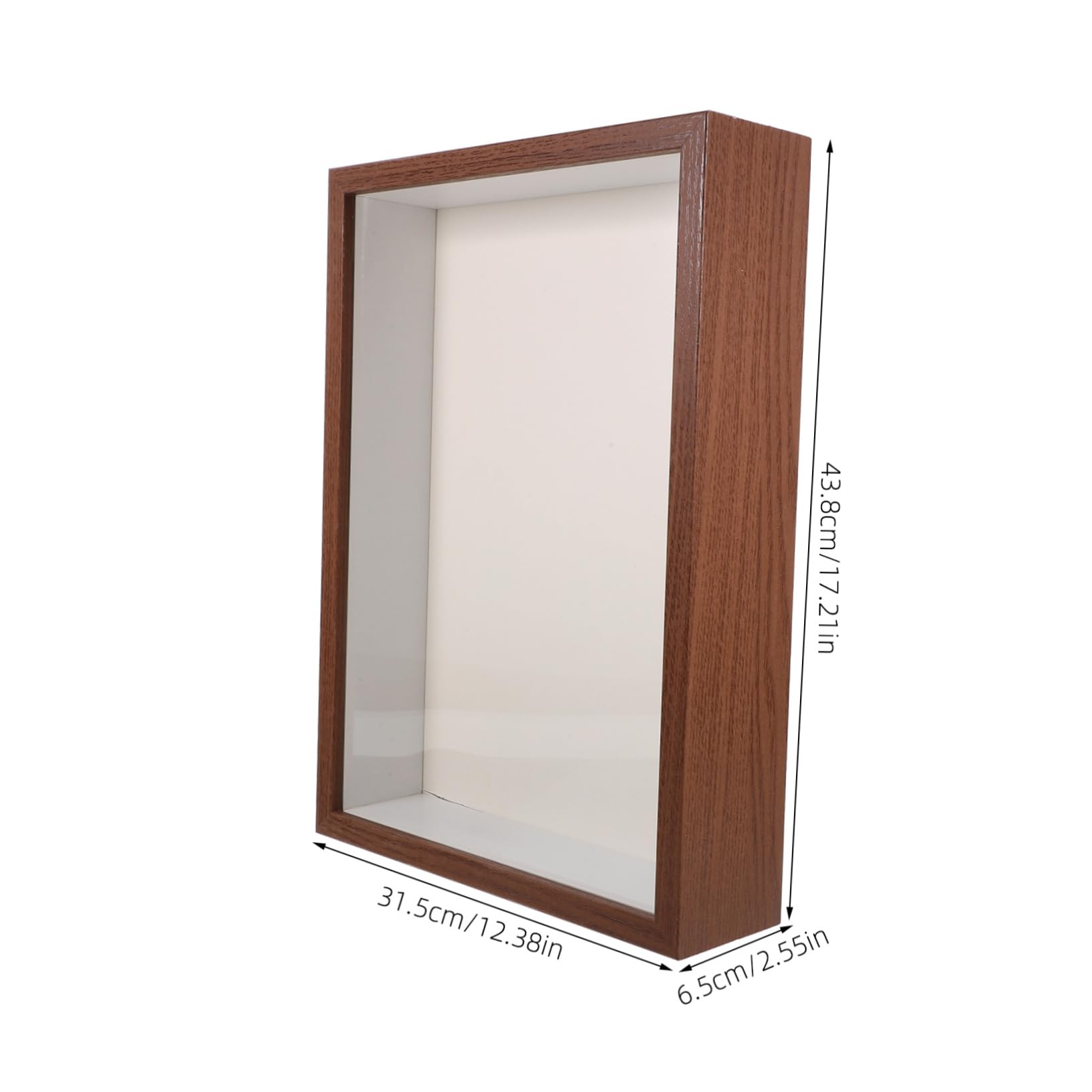 Cornice per Foto in Legno A3 Finestra Trasparente, Portafoto Fiori Secchi Protetti, Espositore Decorativo da Tavolo per Piante Pressate e Arredamento Casa