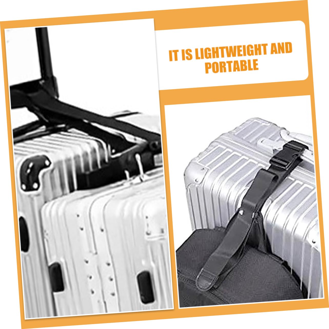 BESTYASH 4 Set Di Cinghie Per Bagagli Per Borsa Robuste E Facili Da Regolare Con Fibbia Di Sicurezza.