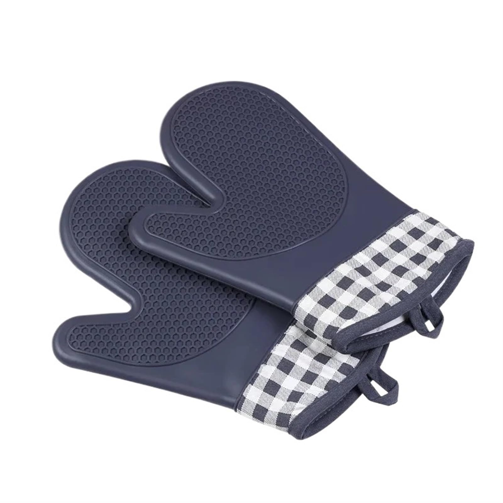 Oven Mitts 2pcs Short Silicone Professional Oven Gloves Microwave Insulation Thickened High Temperature Mitts
