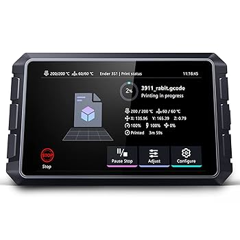 Pad Creality Sonic com base em firmware Klipper, tela