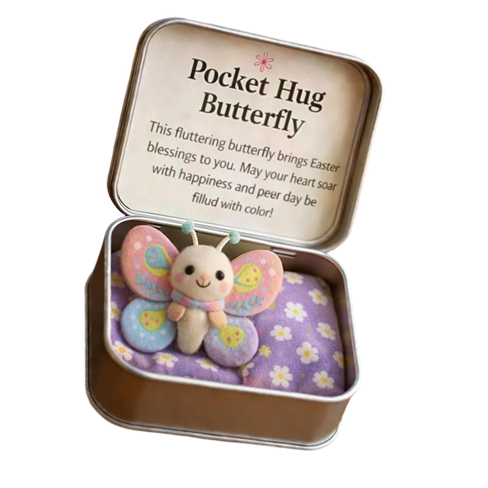 ZEPFJHE Rabbits Embracing a Box Wonderful Easter Gift Holders and Desktop Decoration Items Easter Basket