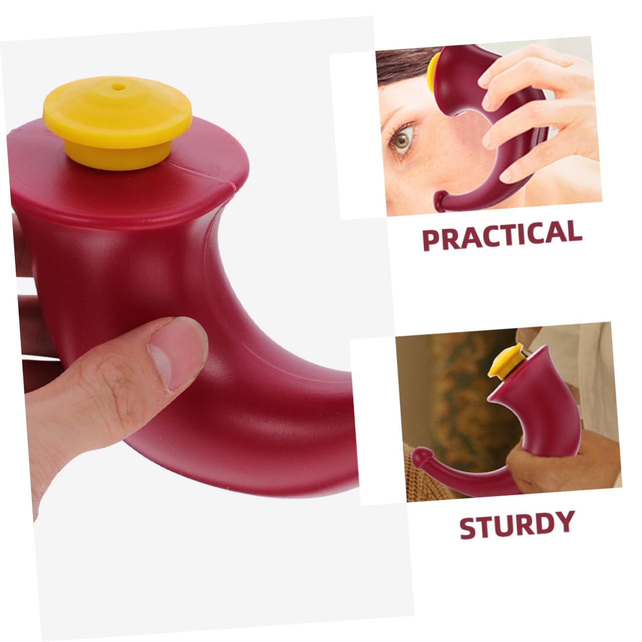 Irrigador Nasal Diseño Fácil de Usar de Plástico Ligero Pack de 3 Piezas para Lavado de Nariz Diario Aire Libre para Jóvenes