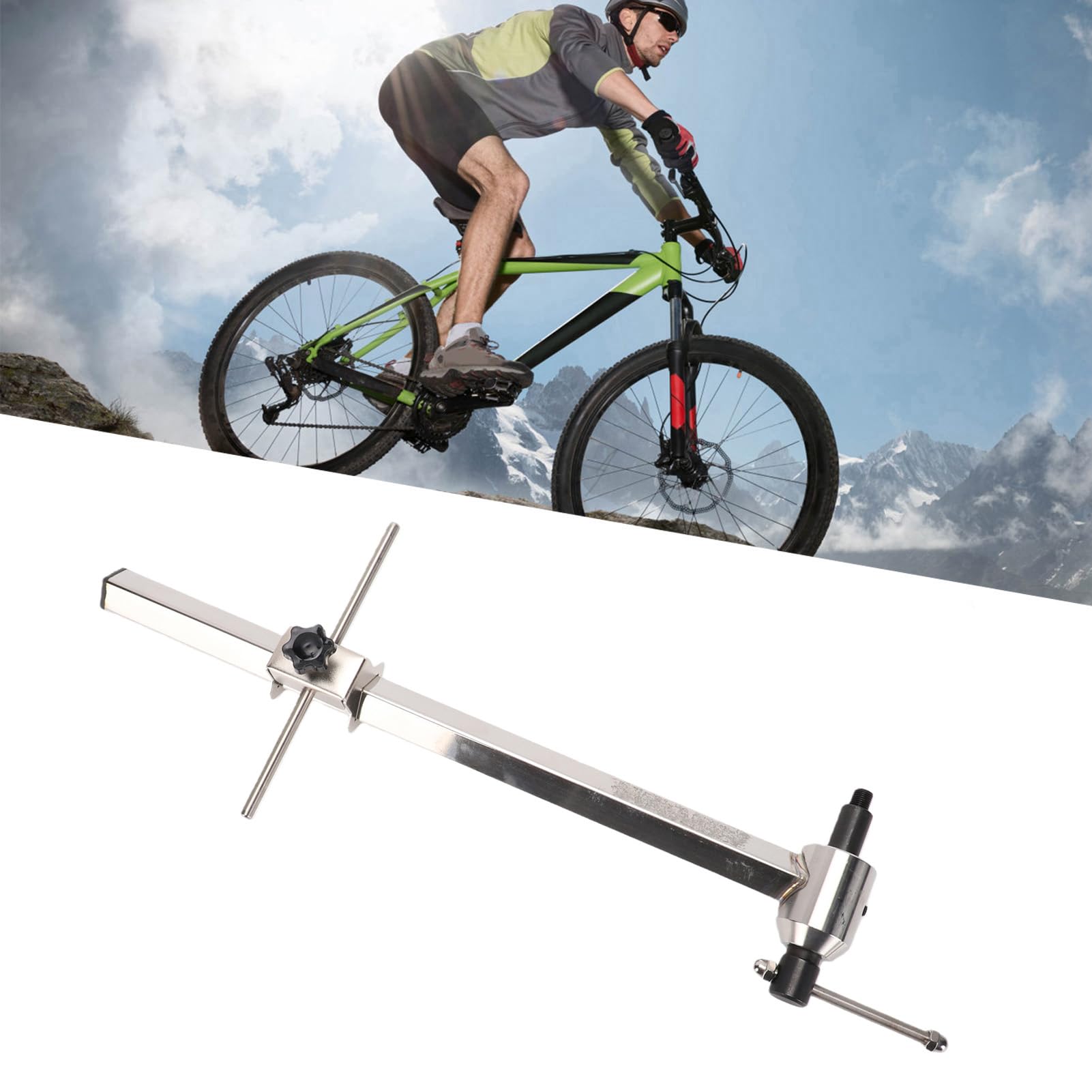 Yctze Schaltauge Ausrichtungswerkzeug, Schaltwerk Einstellhilfe Präzise Kalibrierung Aluminium for Fahrrad Wartung | Richtet verbogene Schaltaugen, schützt den Rahmen und ist ideal für & Rennrad
