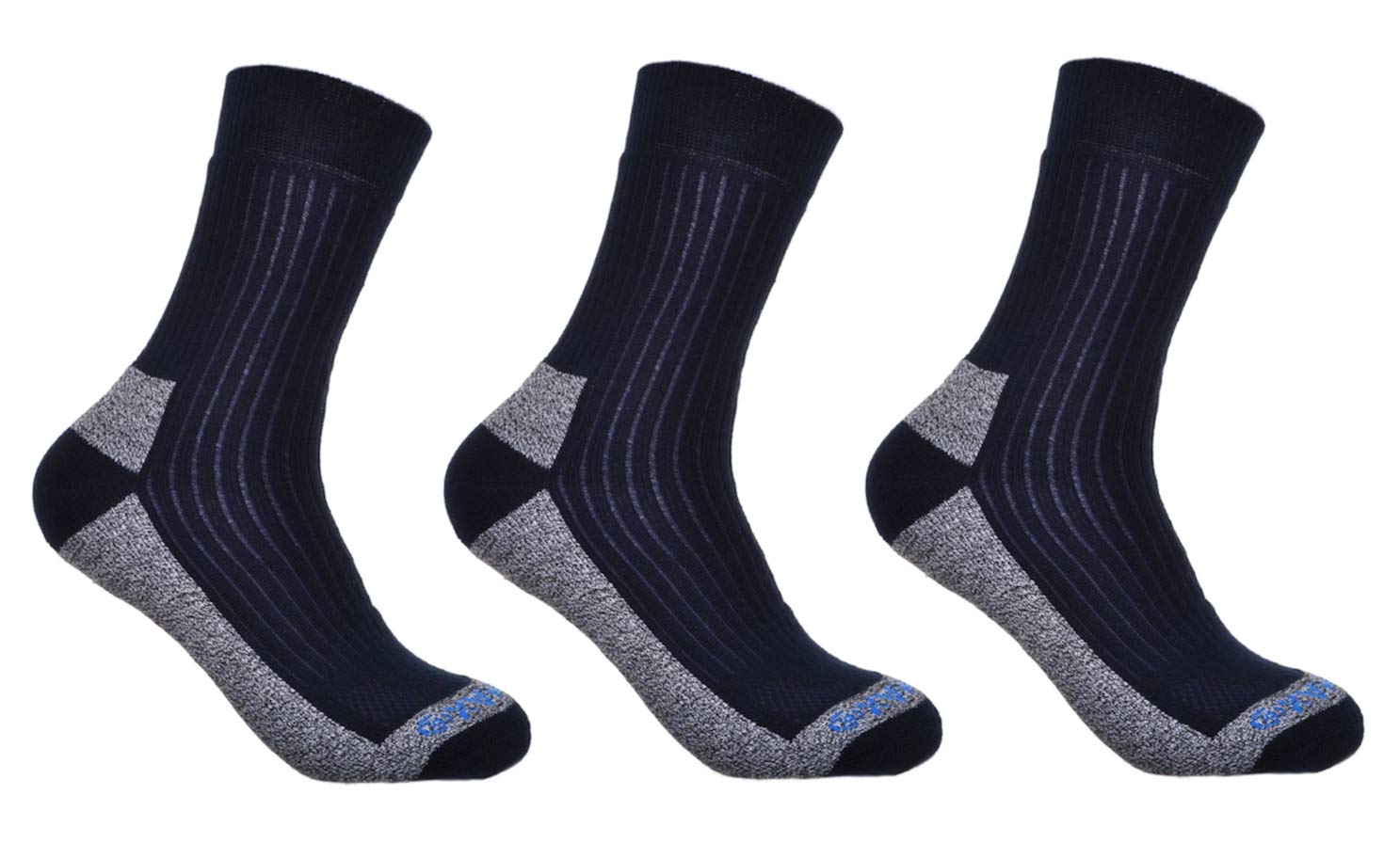 Wb Socks Women's Blue 3 Pairs Of Cotton Coolmax Walking Socks