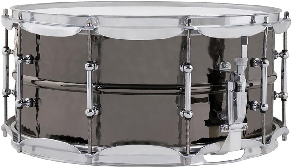 LudwigBlack Beauty Snare LB417KT, 14"x6.5", Hammered Brass - Snare Drum