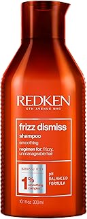 Redken Shampoo Frizz Dismiss | Controle de frizz e volume | Protege os fios contra a umidade | Livre de sulfato |Com Óleo de Babassu + Concentrated Smoothing Complex | 300ml