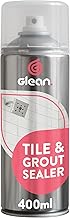 GLEAN Tile & Grout Sealer Spray | 400ml | Clear Waterproof Sealant for Coloured & White Grout | Kitchen & Bathroom Use | Protects From Mould, Stains, Grease & Dirt | Quick-Drying Lasting Protection