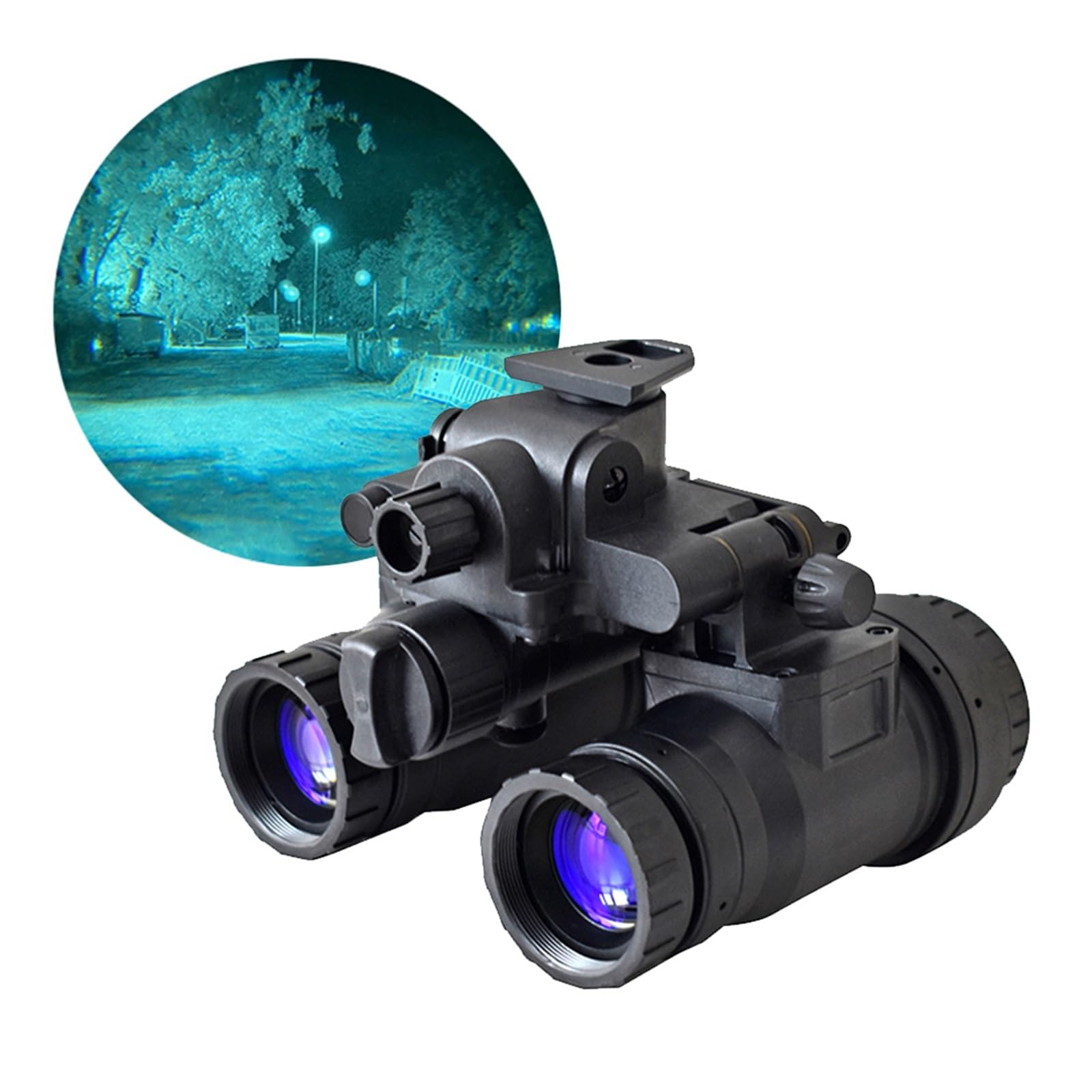 Lunettes de Vision Nocturne, Optique PVS 31 FOV40 degrés Lunettes de Vision Nocturne NVG Jumelles de Vision Nocturne boîtier avec Tube Gen 2+(Housing Kit)