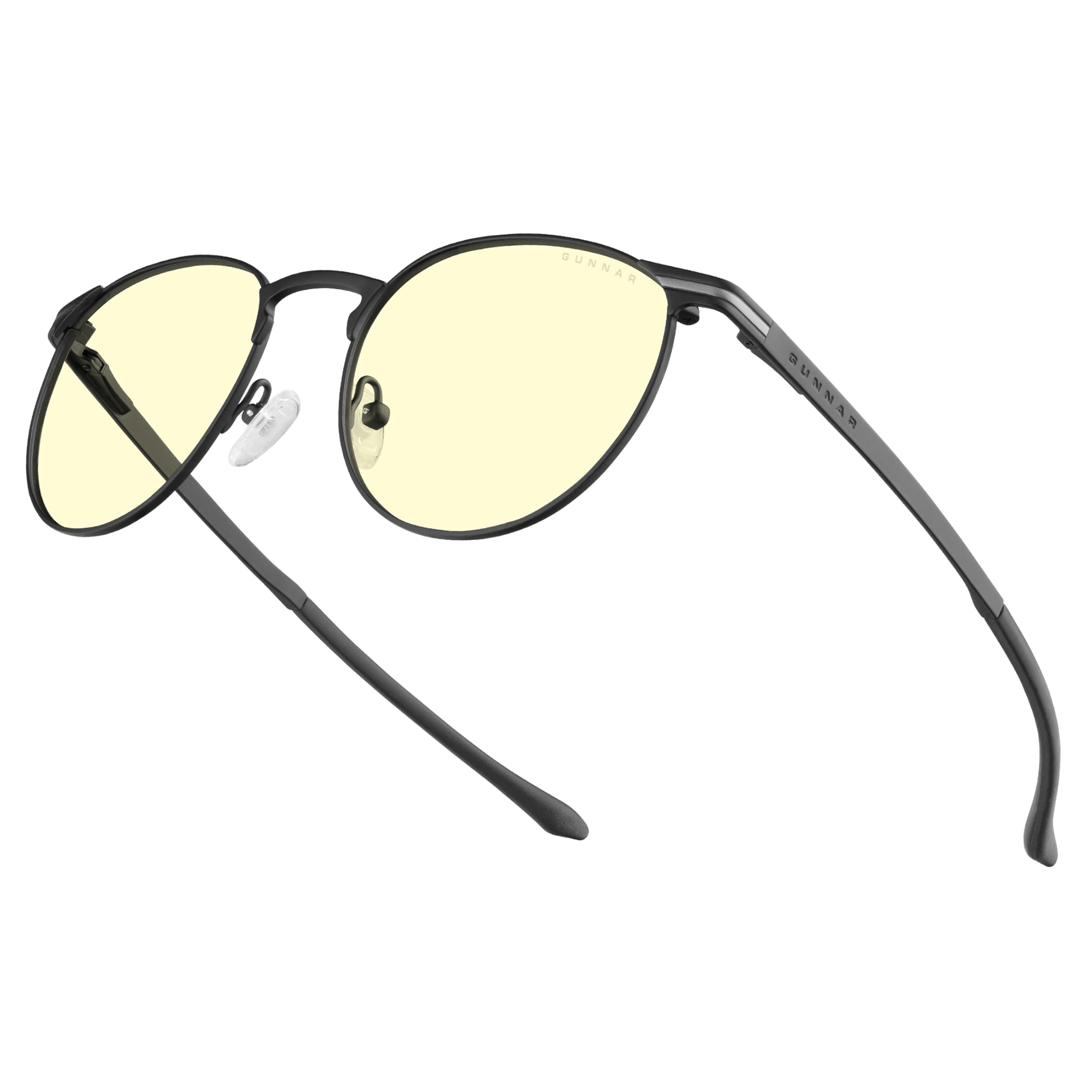 GUNNAR - Premium Gaming and Computer Glasses - Blocks 65% Blue Light - Mateo, Onyx, Amber Tint
