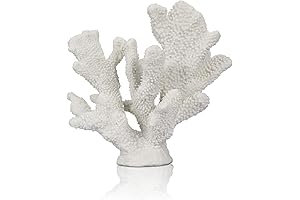 White Coral Decor: White Coral Reef, Faux Artificial Coral Statue, Nautical Decor...