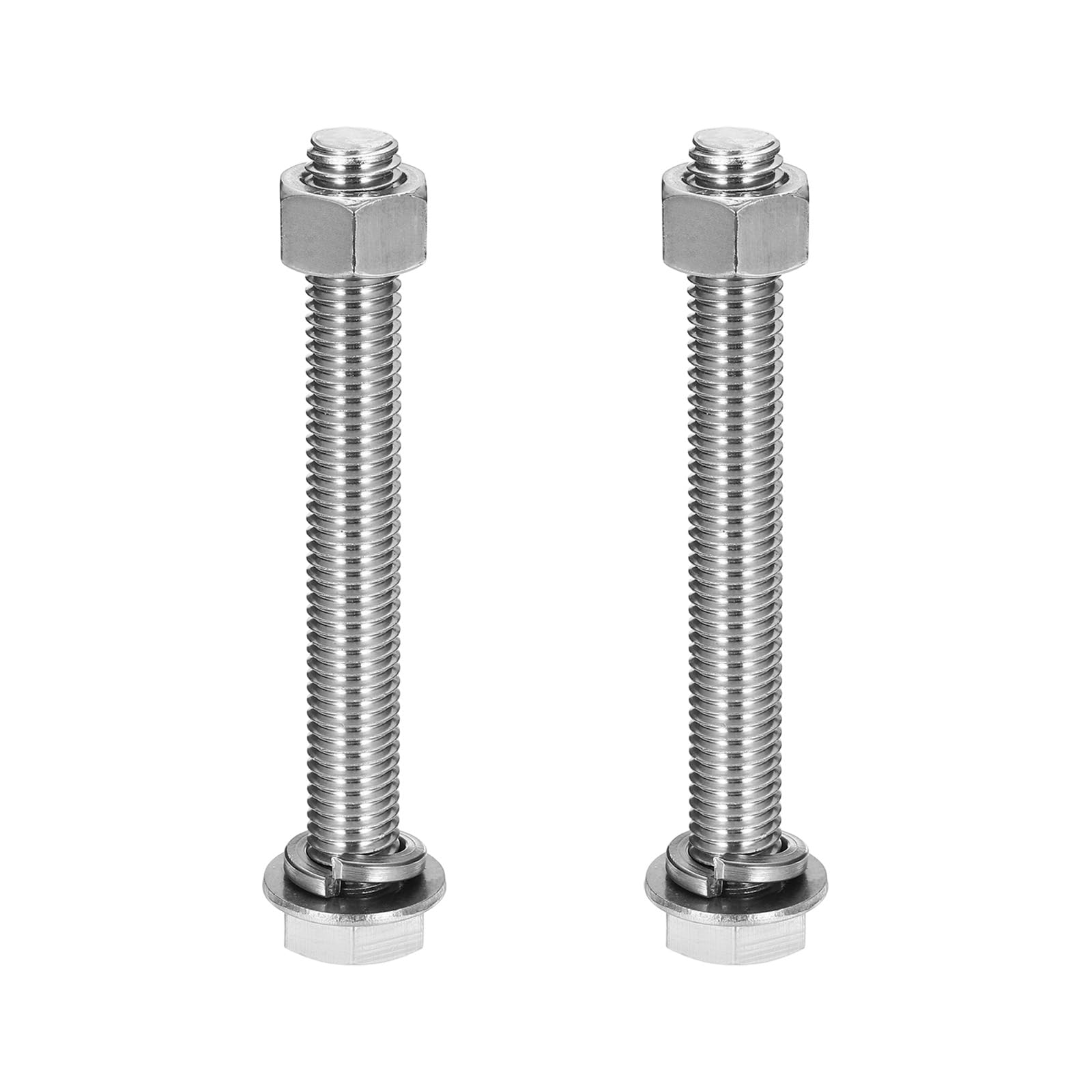 Awclub M12 x 120mm 304 Stainless Steel Bolts and Nuts Assortment Kit 2 Sets