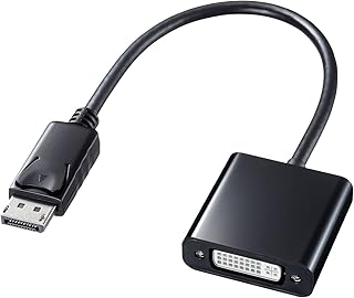 サンワサプライ 変換アダプタ DisplayPortオス-DVI(24pin)メス AD-DPDV04