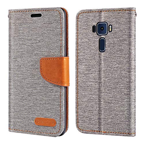 Asus Zenfone 3 Deluxe ZS570KL Case, Oxford Leather Wallet Case with Soft TPU Back Cover Magnet Flip Case for Asus Zenfone 3 Deluxe ZS570KL