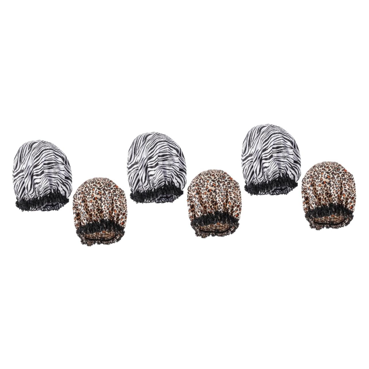 Greata The Great Shower Cap, Beautiful Fashionable White Cap, for Women, Hair Care, Greatlpt Sleep Cap, Hats, Household, Night Hat, Scarf, Hat for Women Hair Cap, Polyester, Pack of 3