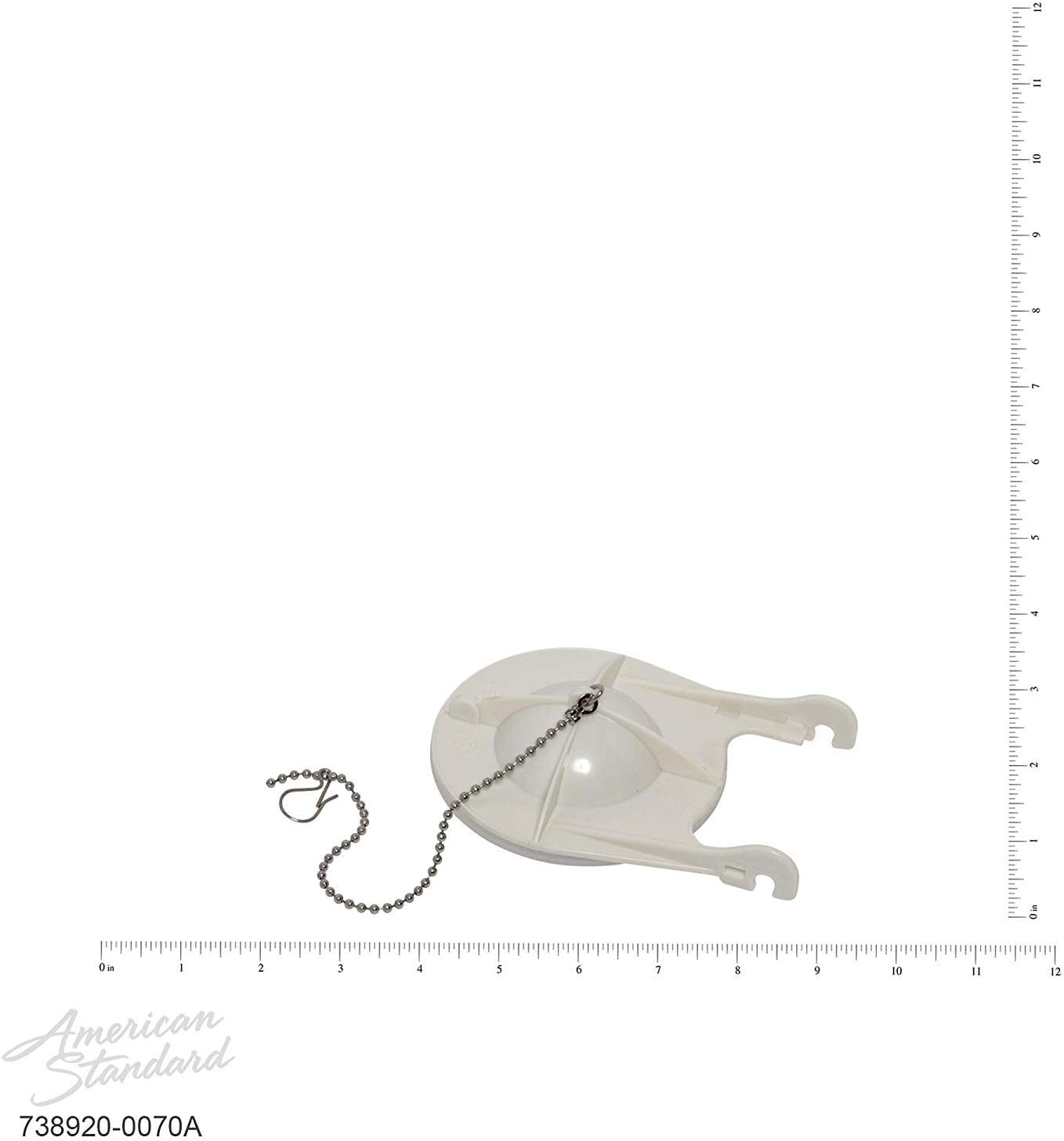 American Standard 738920-0070A 3-Inch Flapper Assembly , White , 3 in - Toilet Flappers - 