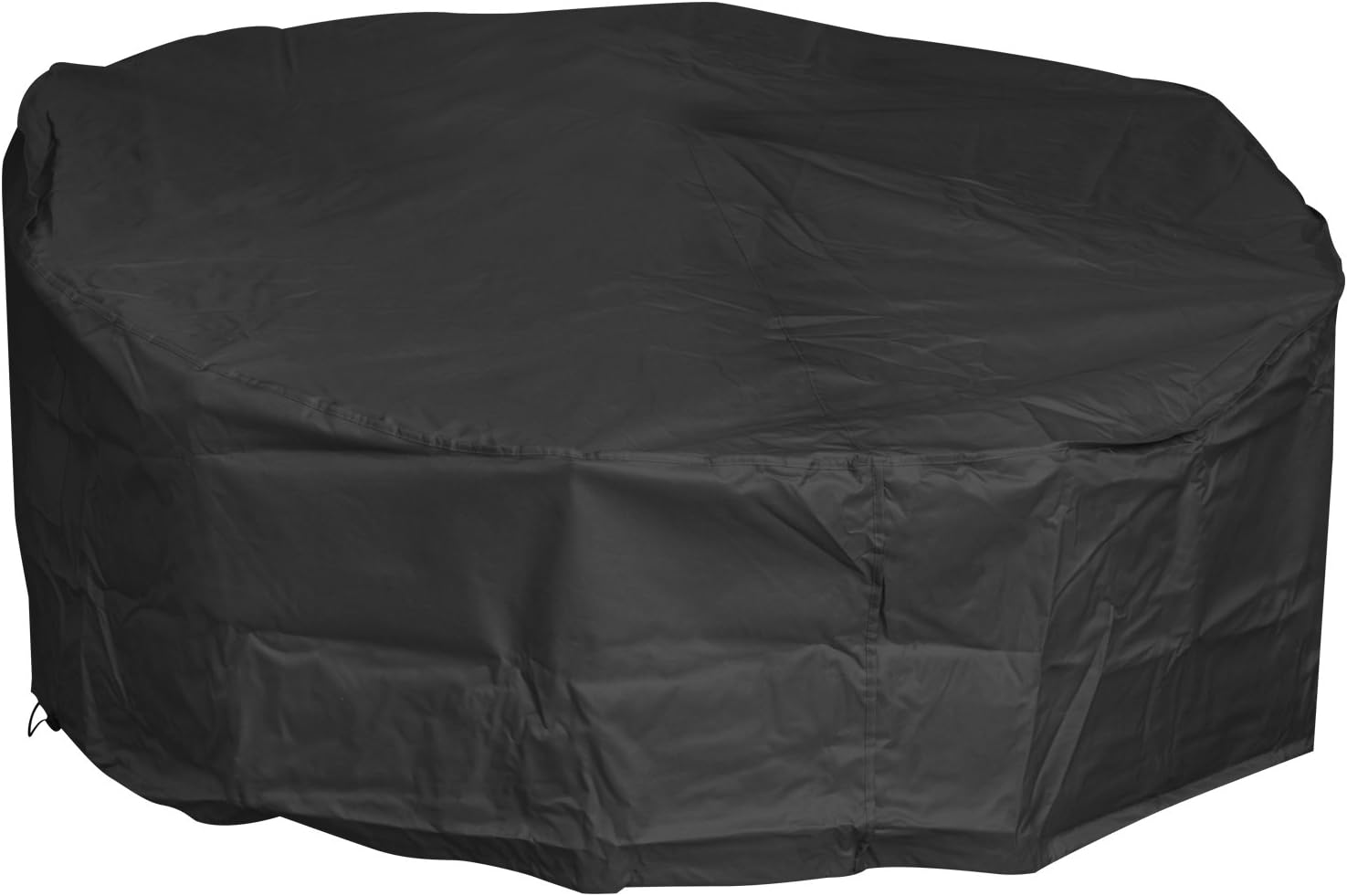 Woodside Black Outdoor Garden Rattan Day Bed Protective Cover 1.85m x 0.55m-0.9m/6.1ft x 1.8ft-3ft