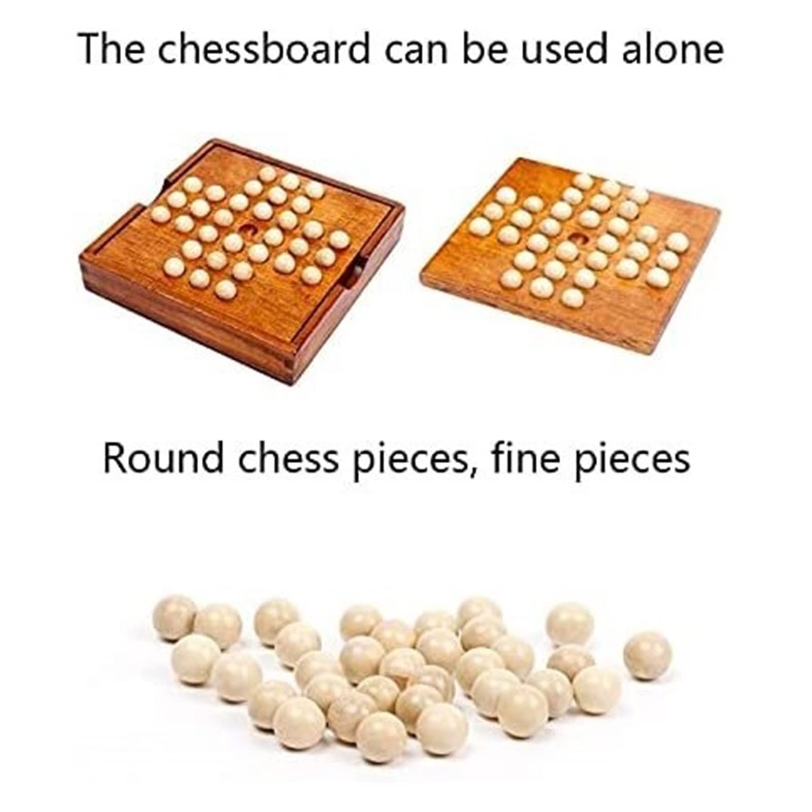 Jeu D'échecs International Jeux De Société Classiques en Bois Solitaire ， Jeu D'échecs À Capacité Cognitive Indépendante Fêtes Activités Familiales