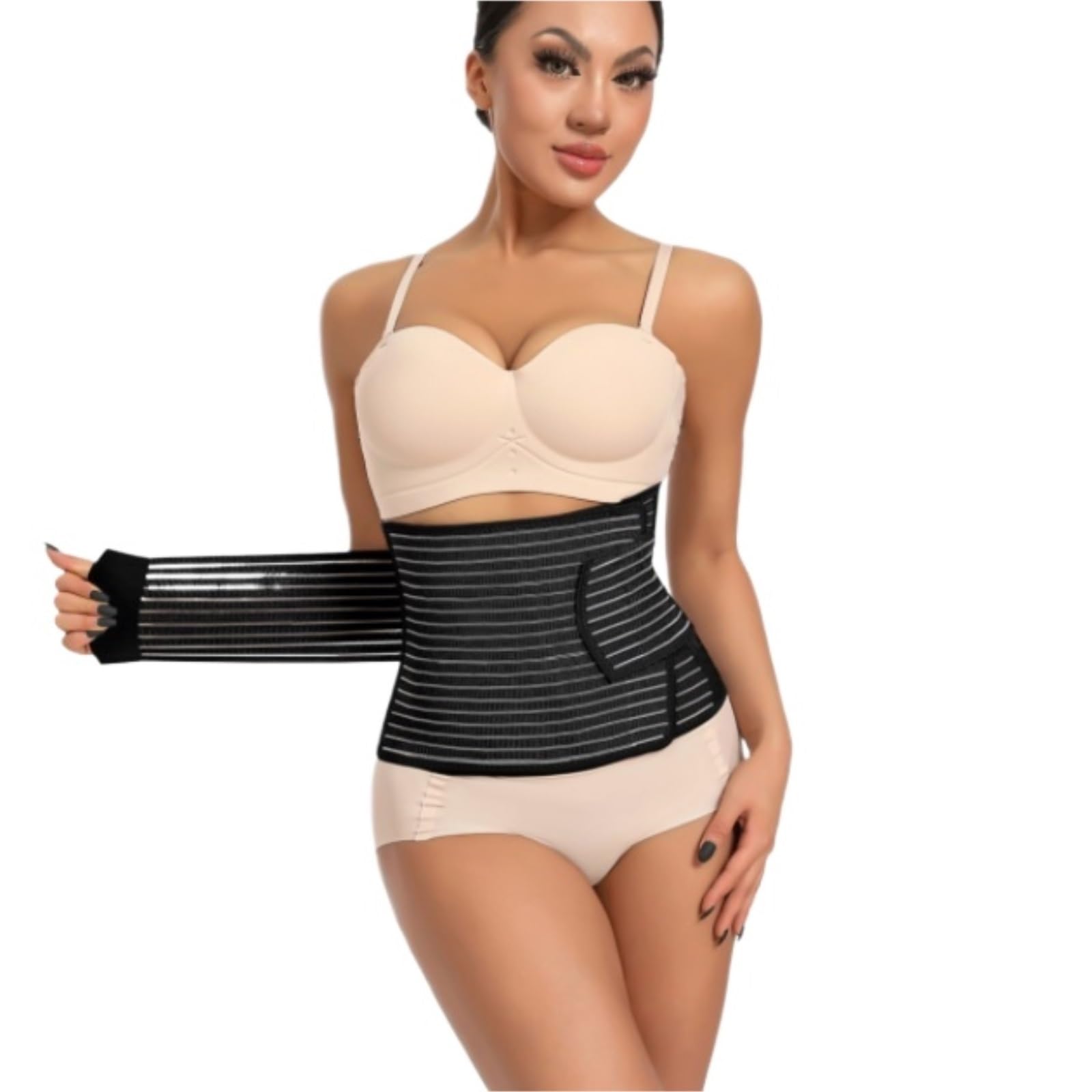 Faja Lumbar, Faja de Espalda Unisex, protección para la Cintura, Ideal para Ejercicios de Fitness.,Black-70cm-130cm