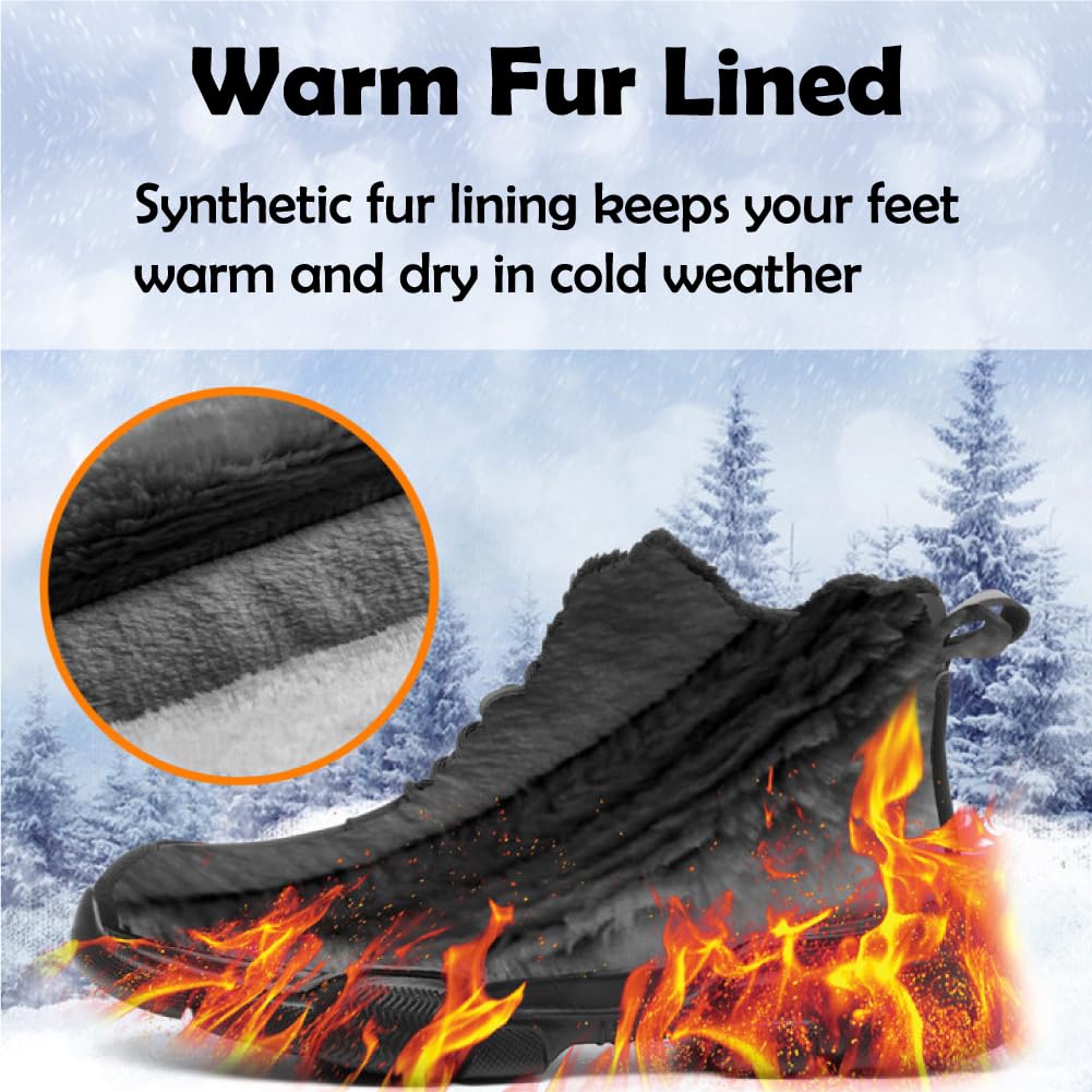 Impermeabile Scarpe Antinfortunistiche Alte Uomo Donna Leggere Scarponi Antinfortunistiche Stivaletti da Lavoro con Punta in Acciaio in Pelle