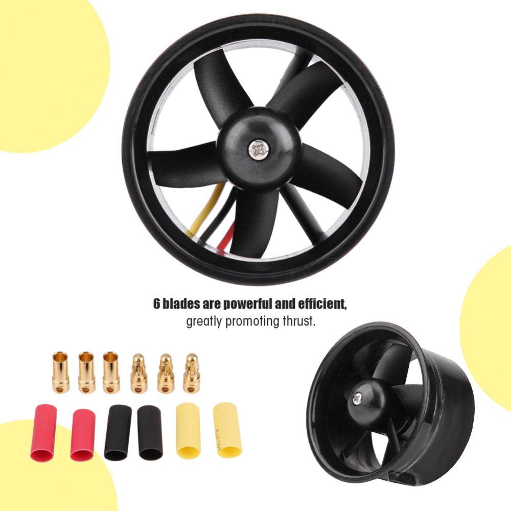 Jadpes 64mm 5-Blade Ducted Fan With QF2611 4500KV Brushless Motor & 80A ESC - For 3S/4S RC Airplanes