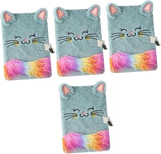 SAFIGLE 4 Pçs Mi Note Notebook Notas Caderno Presentes Para Crianças Cadernos Infantis Para Meninas Diário Diário Artigos De Papelaria Caderno Periódicos Papel Peludo Caderno De Estudante