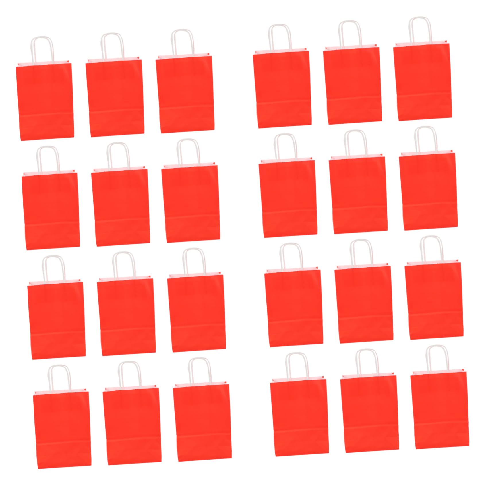 FRCOLOR 50 Pcs Bolsa de papel kraft bolsa de de navidad kraft a de de papel as de papel kraft de navidad as de embalaje as de dulces rojo