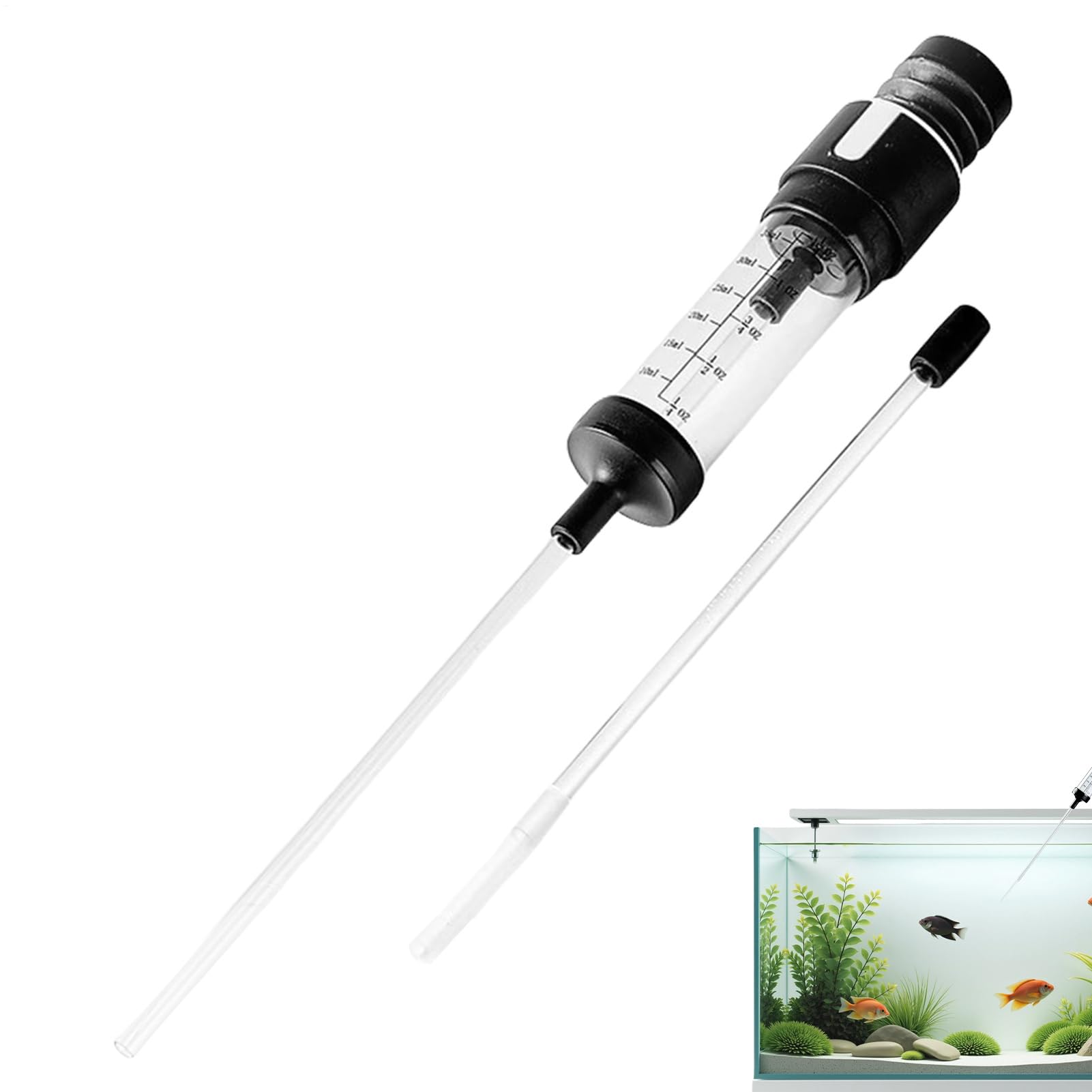 Aspirateur d'aquarium manuel pour le nettoyage du sable et des déchets