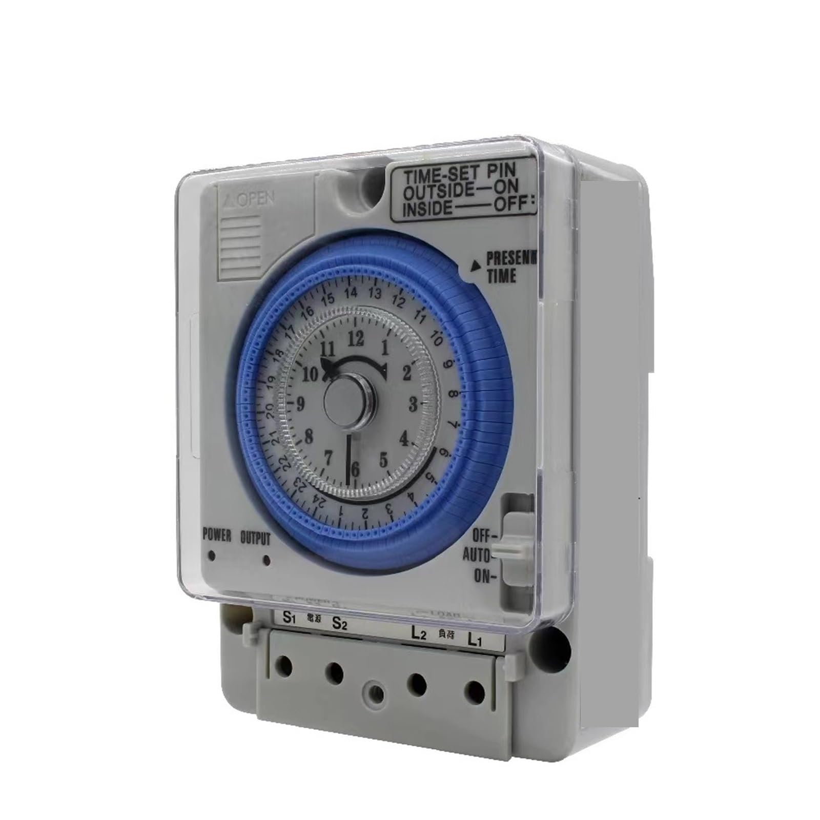 1PCS Mechanical Timer Switch 20A TB35N 100-240V Din Rail Water Heater Programmable Mechanical Timer switch Time Controller