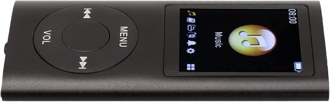 Digital Music Player,Ultra Thin MP3 Player Compatible with Most Sound Formats Support Memory Card USB MP3 Player Black